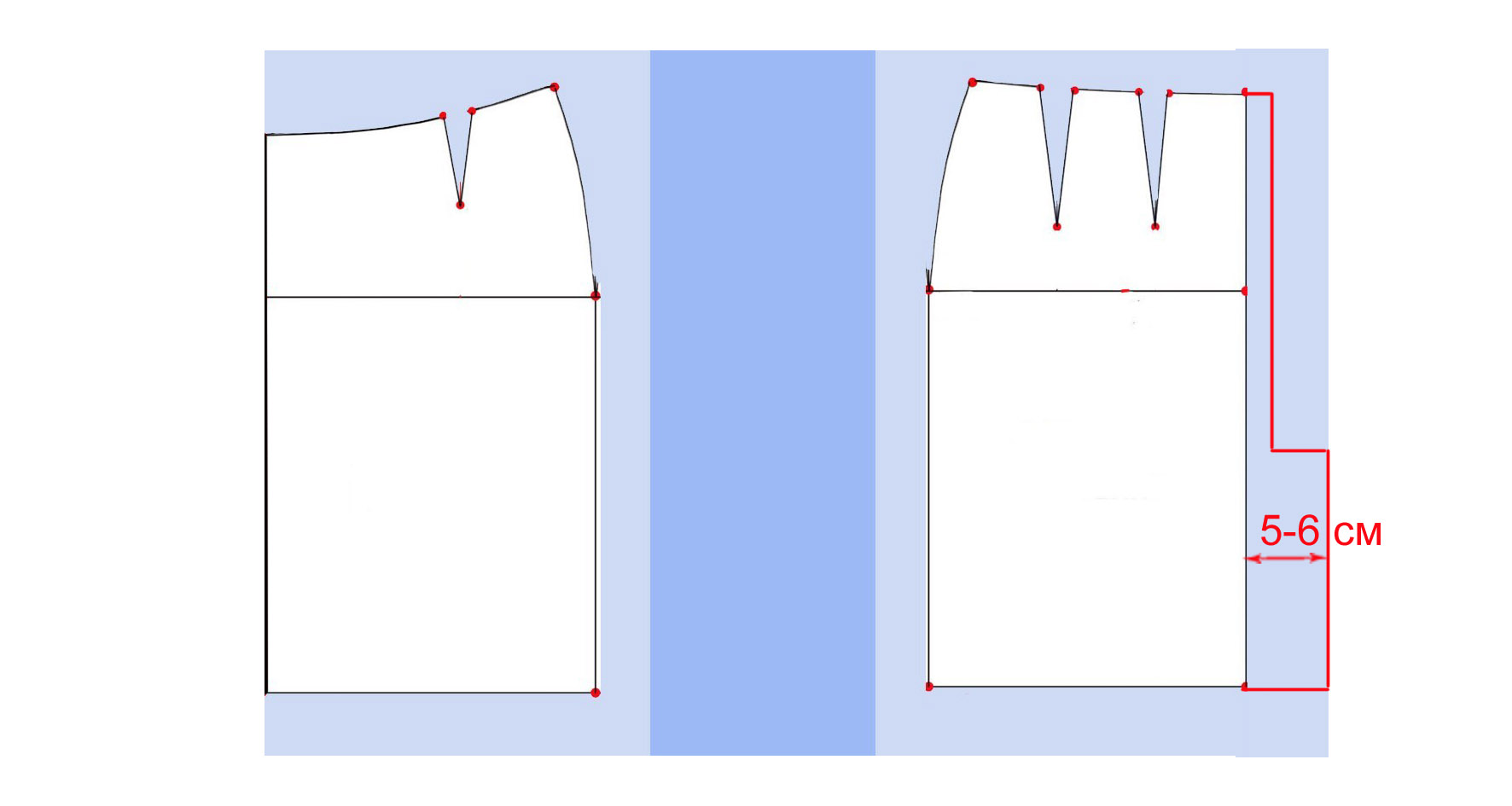 Выкройка юбки прямой чертеж
